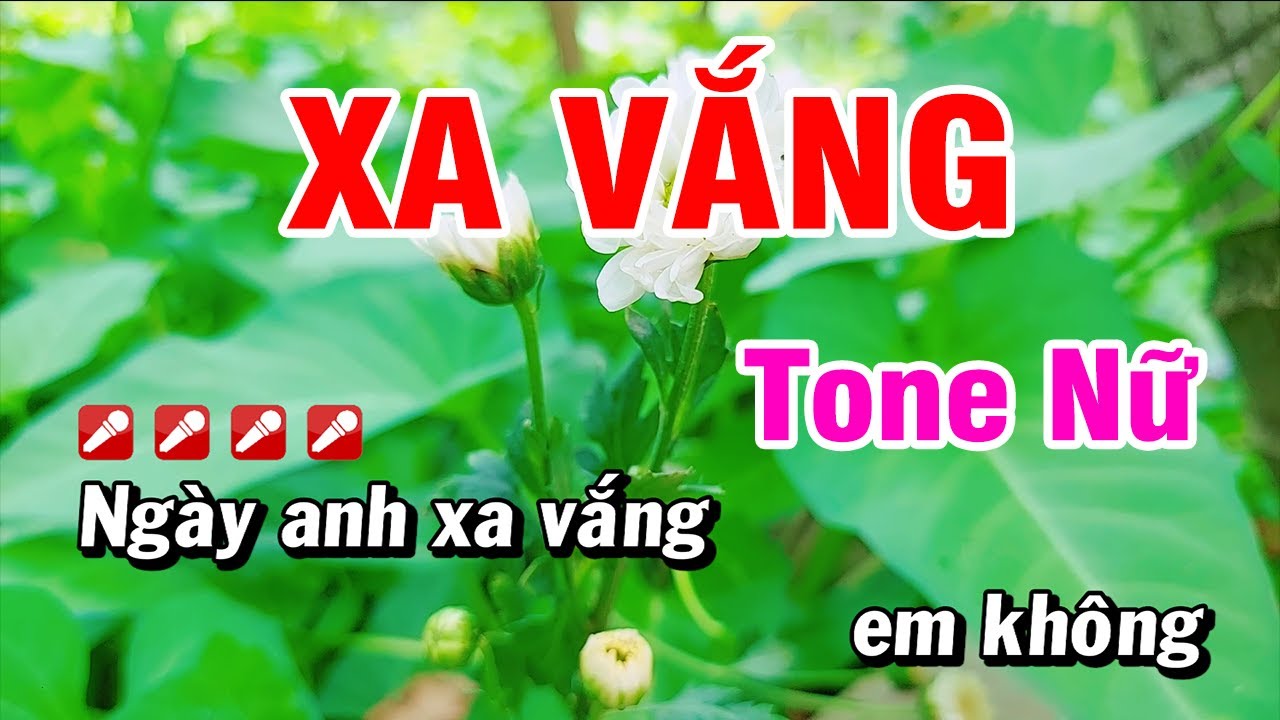 Karaoke Xa Vắng Tone Nữ Nhạc Sống Hay Nhất | Hoài Phong Organ