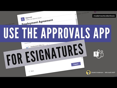 How to use the Approvals App in Microsoft Teams for eSignatures