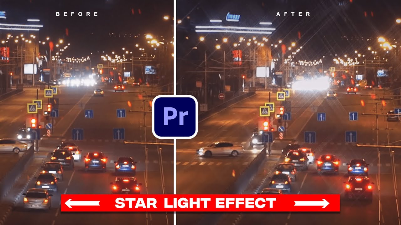 How to Create a Star Lights Effect in Premiere Pro. | Turn video light ...