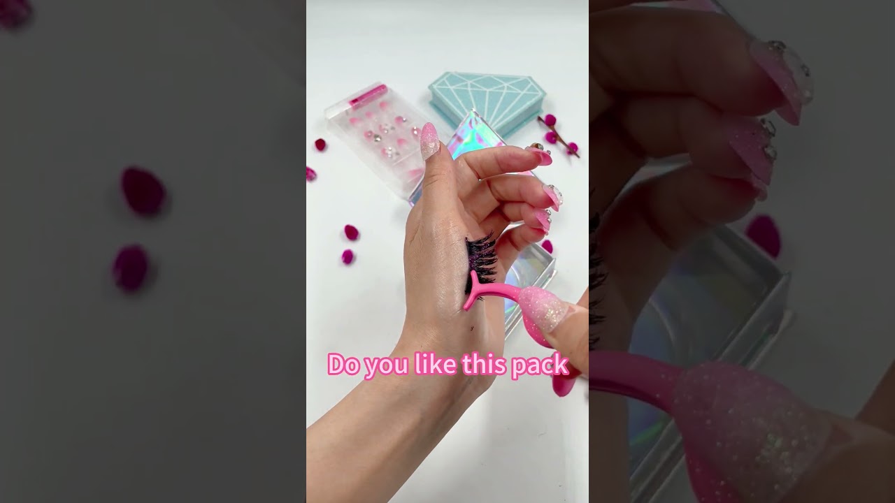 Diamond Flase Eyelashes Kit With 2 in 1 Adhesive Eyeliner Pen