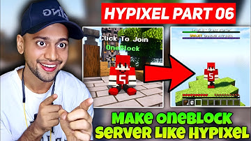 How To Make OneBlock Server Like Hypixel | How To Create One Block Server | Hypixel in 1.21 Part #06