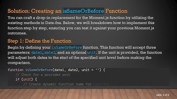 Implementing isSameOrBefore Functionality with Date-fns