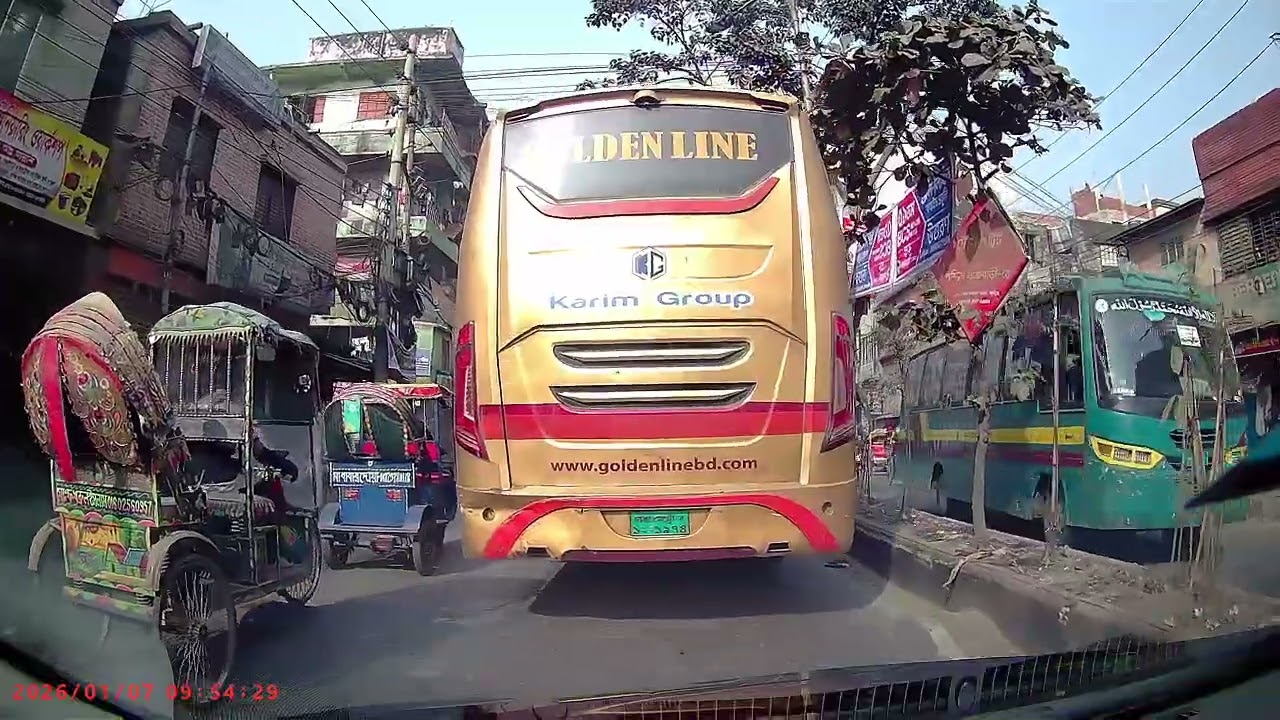 Jurain to Motijheel via Rajdhani Market | Winter Morning Drive | Toyota Prius | 07/01/2026