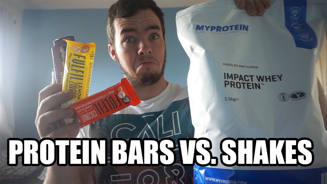 Protein BARS Vs. SHAKES YouTube