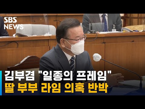 <strong>김부겸</strong>, <strong>딸</strong> 부부 라임 의혹 적극 반박…&amp;quot;일종의 프레임&amp;quot; / SBS