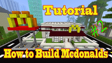 Minecraft Tutorial of How to Build McDonalds part-2