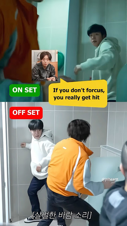 🎬 Behind the scenes of Weak Hero Class 2 😎 #parkjihoon  #leejunyoung