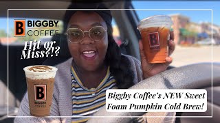 Trying Biggby Coffee’s NEW Sweet Foam Pumpkin Cold Brew (+ Chatty Video) FALL DRINK?