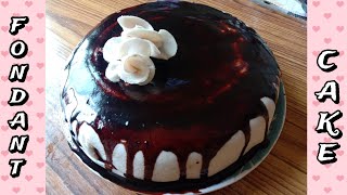 How to make Birthday cake with fondant | Homemade fondant | fondant cake | Fondant recipe |Lock down