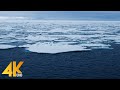 Ambient Arctic in 4K UHD - Soothing Music and Ice-Covered Ocean Landscapes