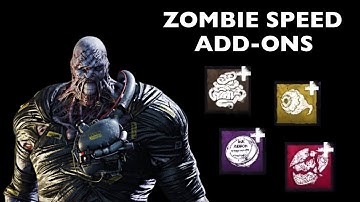 Dead By Daylight | All Nemesis Zombie Speed Add-Ons Compared