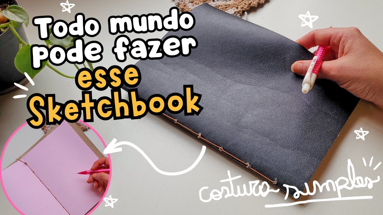 PASSO A PASSO Como fazer um SKETCHBOOK, SIMPLES E RÁPIDO! Lu Artes YouTube