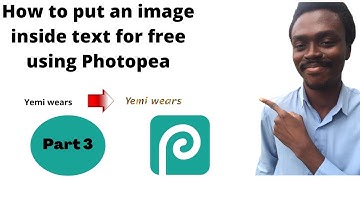 How to put an image inside text using Photopea for FREE!