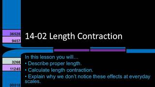 HSPhysics 14-02 Length Contraction