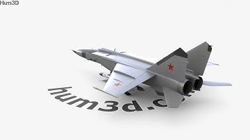 Mikoyan-Gurevich MiG-25 3D model by 3DModels.org