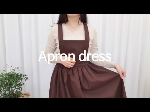 [Sewing Vlog] 에이프런 원피스 만들기 :: Making an apron dress (Eng sub)