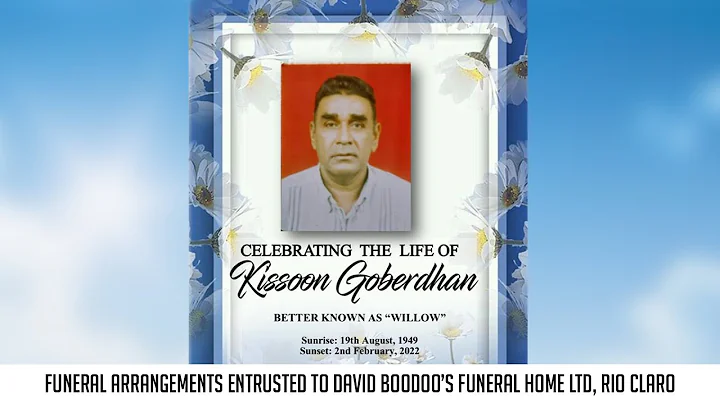 Kissoon Goberdhan | A celebration of his life