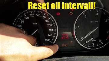 How to reset the oil interval on a BMW E90