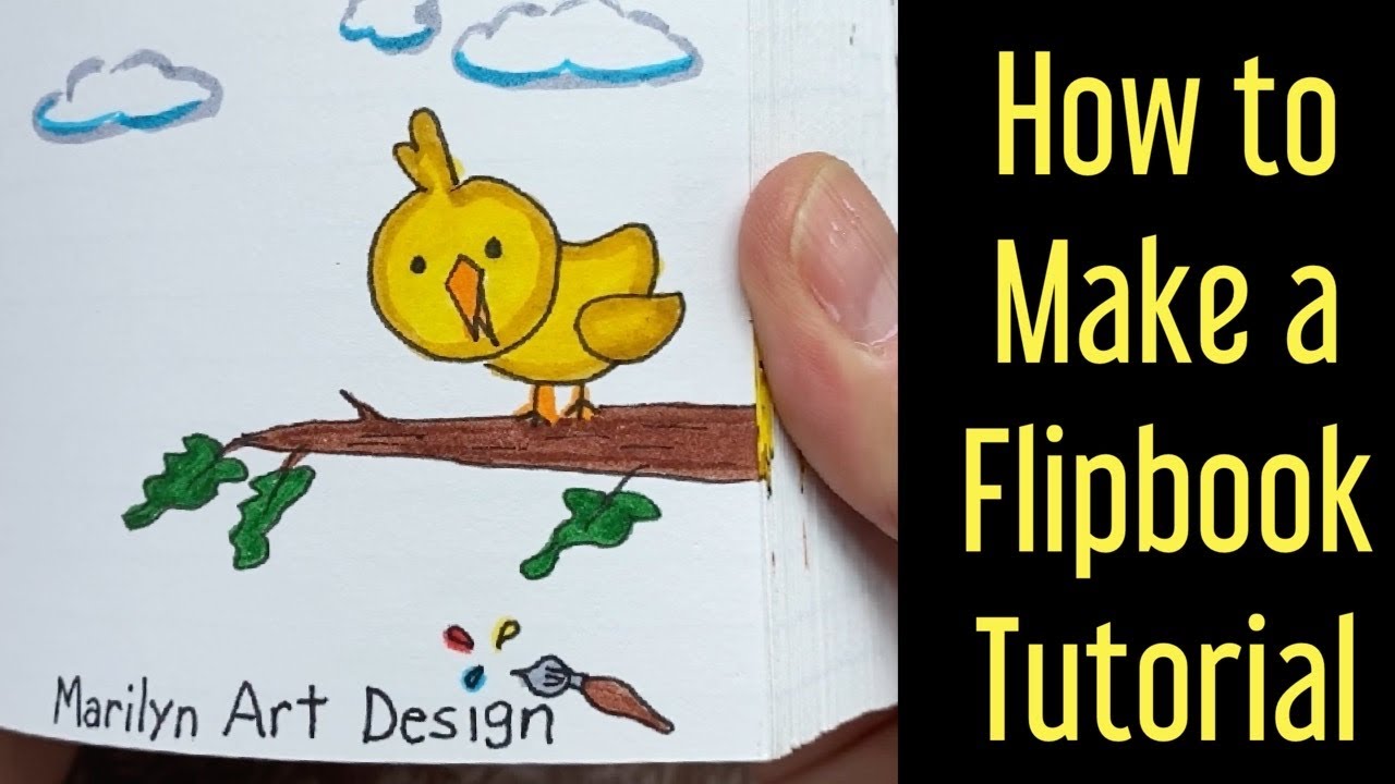 Flipbook for kids: DIY Activity Book For Kids, How To Animate a Digger,  Dolphin, Sunflower, Magician, Rocket and many more