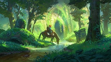 The Legend of Zelda|Relaxing Music with Sweet Rain hd