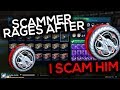 Scammer rages after i scam him in rocket league!