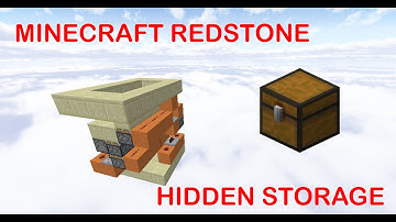 Minecraft Redstone Tutorial | Hidden Storage [COMPACT]
