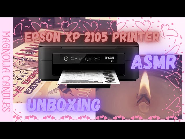 Printer for Candle Labels! ASMR. Epson XP 2105 Unboxing. 