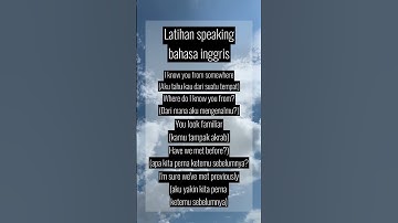 Thumbnail of latihan speaking bahasa inggris #learnenglish #kalimatbahasainggris