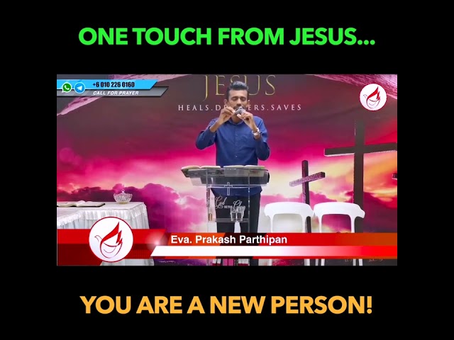 One touch from Jesus! | Eva Prakash Parthipan