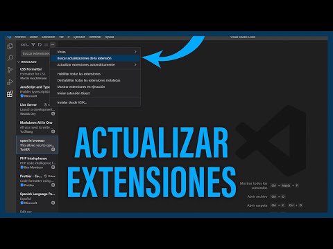 ACTUALIZAR EXTENSIONES en VISUAL STUDIO CODE 🔄