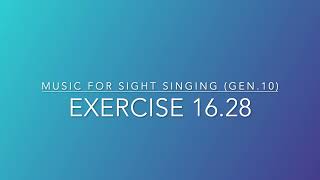 Exercise 16.28 - Music for Sight Singing