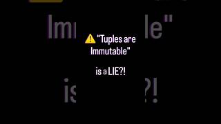 The Sneakiest Python Tuple Trap 🤯 #shorts #python