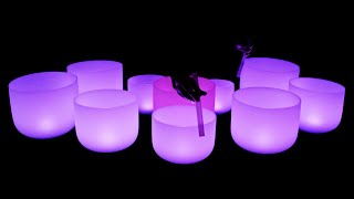 Solar Eclipse Healing Portal Crystal Bowls Deep Sleep & Chakra Healing 432Hz Sound Bath