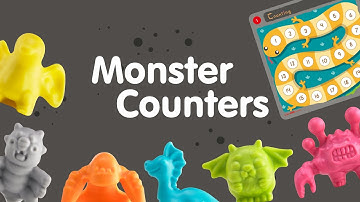 Monster Counters Activity Set - Edx Education, Counting, Matching, Sorting