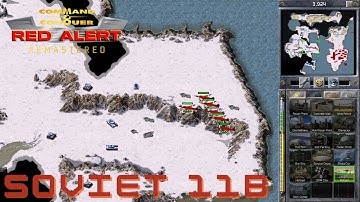 Command & Conquer Red Alert Remastered - Soviet Mission 11B - SUNK COAST SOUTH (Hard)