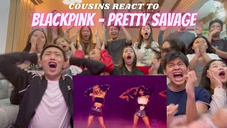 COUSINS REACT TO BLACKPINK - PRETTY SAVAGE ON THE LATE LATE SHOW WITH JAMES CORDEN