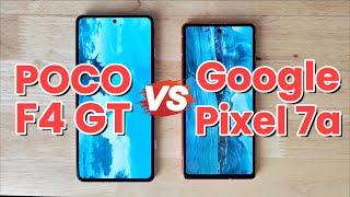 POCO F4 GT vs Google Pixel 7a Antutu, Battle