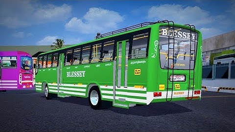 BLESSY Kerala Private Bus Mod In Bus Simulator Indonesia - Bussid Bus Mod - Bussid Car Mod - Bussid