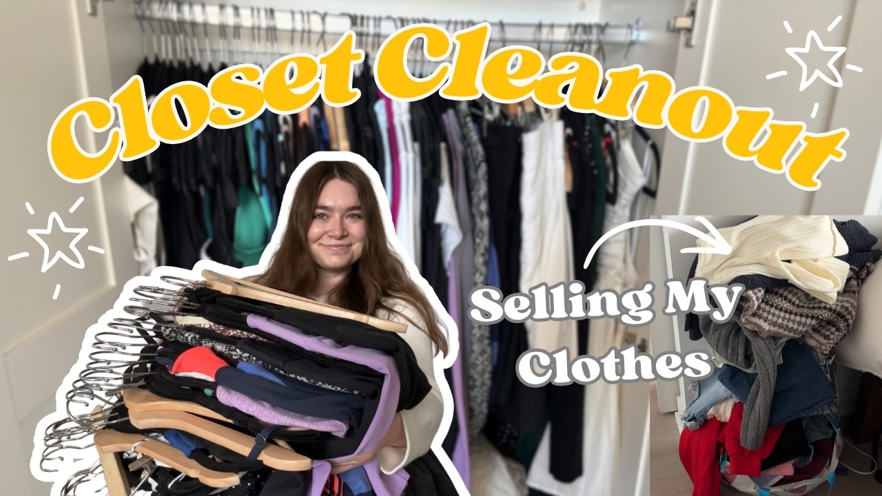 MAJOR Closet Clean Out + Spring Declutter | Selling Clothes on Depop ...