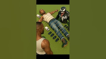 Tiny Venom Vs Franklin in Indian bike driving 3d #shortsfeed #harshtatsuya #venom #franklin