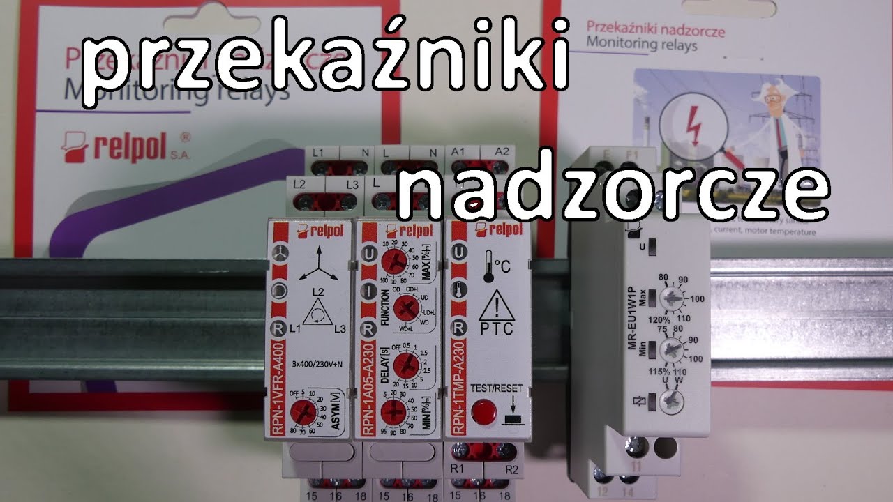 Przekaźniki nadzorcze instalacyjne