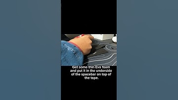 How to mod your mechanical keyboard spacebar!! #fyp #spacebar #mechanicalkeyboard #modified #techtok