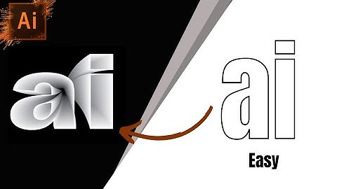 Create Hologram text effect in illustrator | Illustrator tutorial for beginners