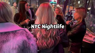 New York Nightlife Walk Weekend Night Vibes NYC 2023 Manhattan Evening Virtual Walking Tour 4k