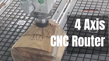4 Axis CNC Router Wood Carving Router Machine 3D Carving