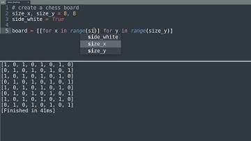 Chess board python example
