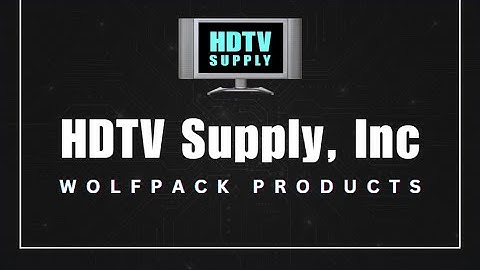 WolfPack 4K 30 Hz 16x16 Seamless HDMI Matrix with Video Wall Splicing & Splitter Modes Video Guide