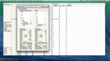Descriptive Statistics in JMP