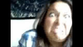 pretty girl makinig ugly faces