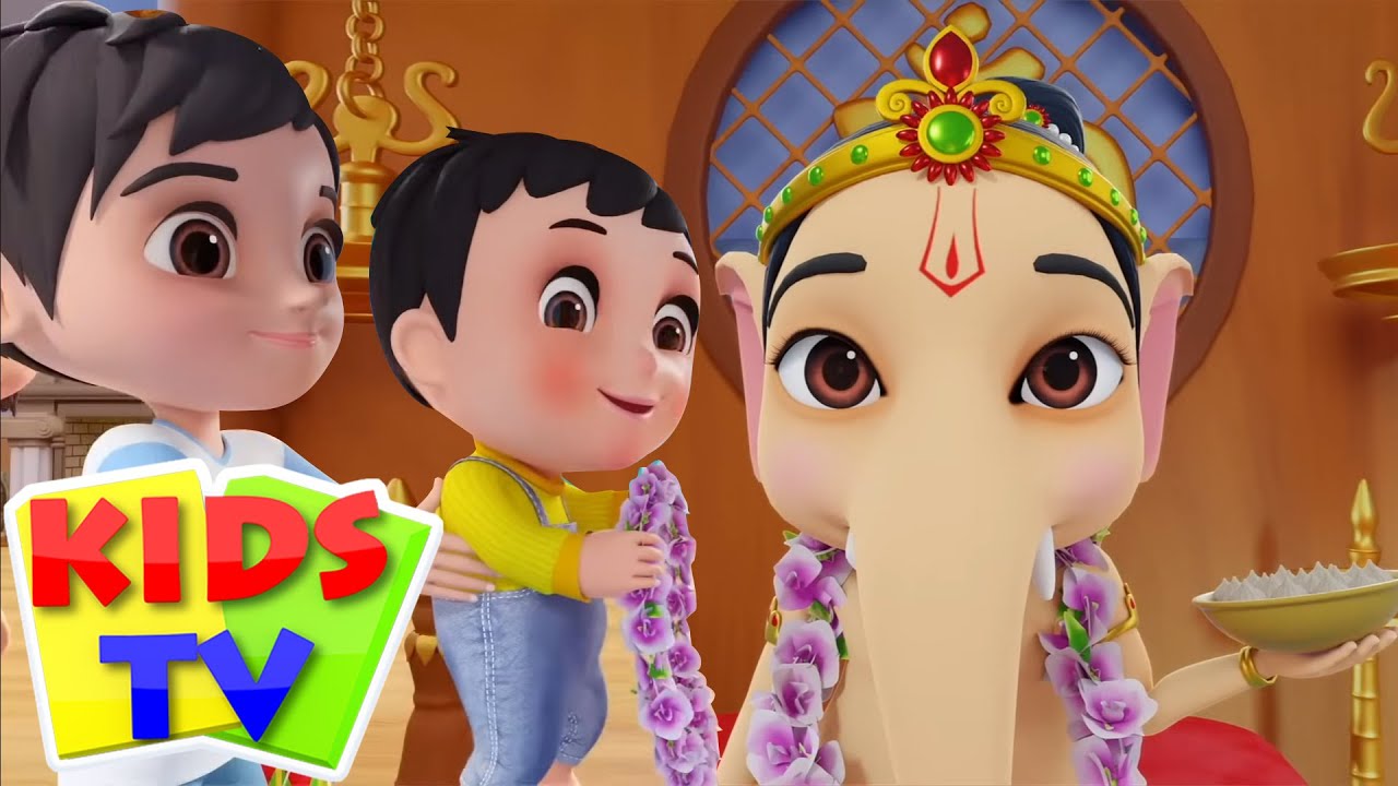 Ganpati Bappa Morya Song, गणपति बप्पा मोरया, Kalu Madari Aaya + Nursery Videos and Kids Poems